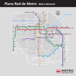 Mapa Metro de Santiago